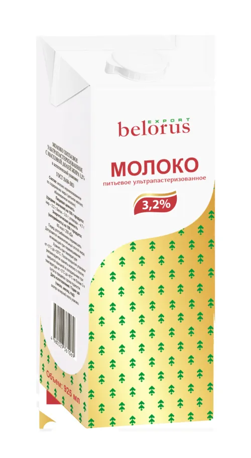 фотография продукта Молоко Ультрапаст. Belorus export 3,2%