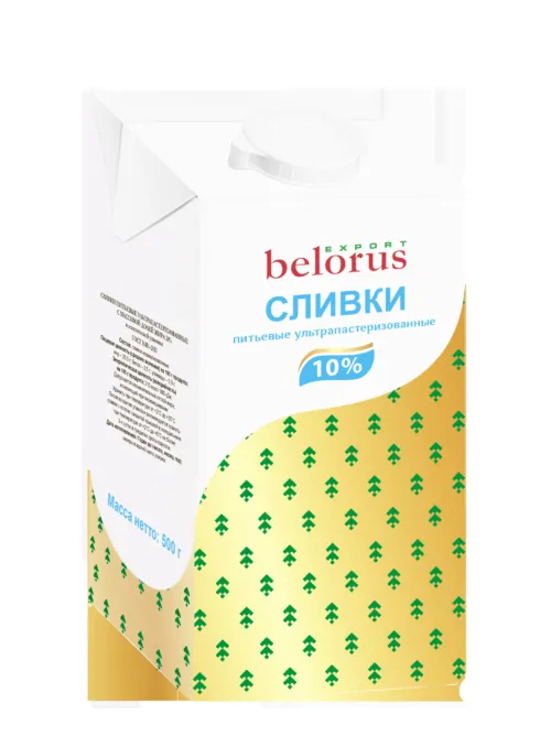 фотография продукта Сливки Ультрапаст.Belorus export 10%